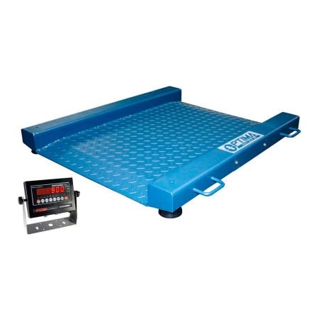 Optima Scale Mfg. Optima 917 Series Low Profile Portable Drum Scale With LED Indicator, 2,000 lb x 0.5 lb OP-917-PT-REC-2000LED.